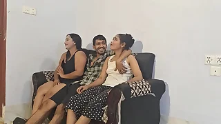 Hanif with an increment of Adori with an increment of nasima - Desi sex Deepthroat with an increment of BBC porn for Bengali Cumsluts threesome A boys Two girls fuck