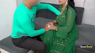 Boss Fucks Big Busty Indian Bitch During Formal Party With Hindi